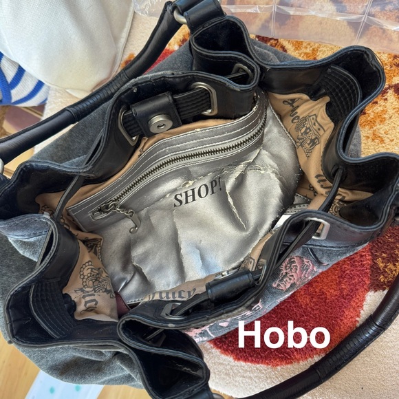 Juicy Couture Gray and Pink Scottie Bags - Picture 7 of 10